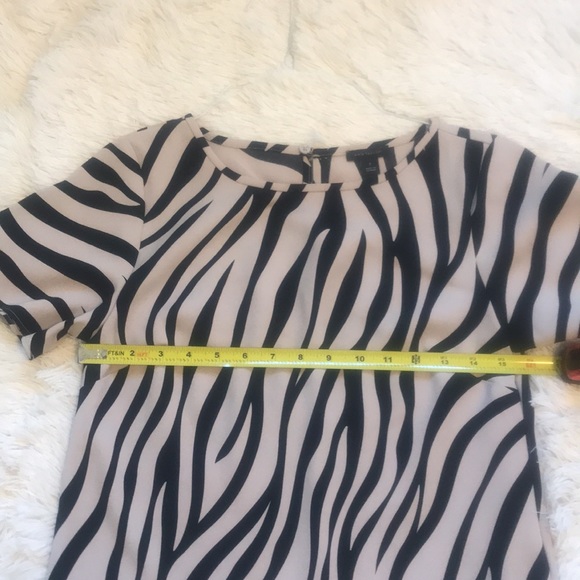 Ann Taylor zebra print shift mini dress - Picture 7 of 9